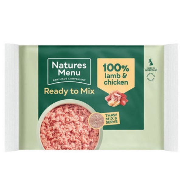Natures Menu Frozen
Lamb and Chicken Mince
400g