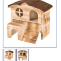 Flamed house with ramp