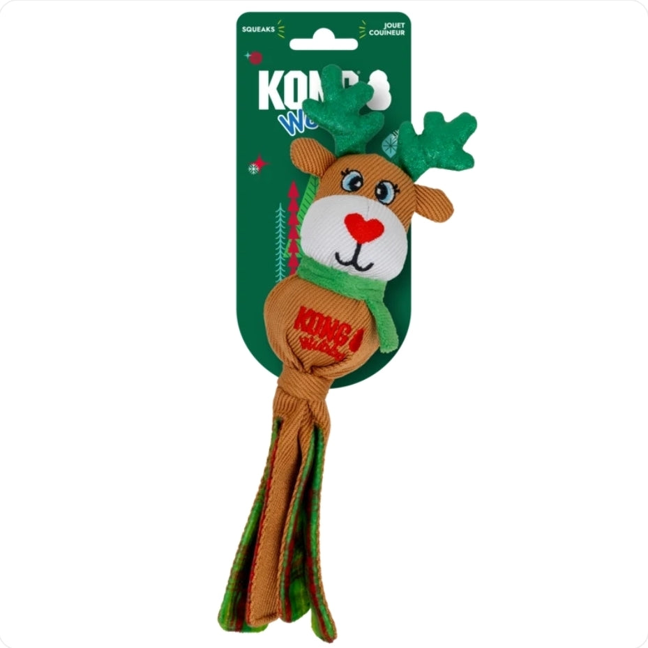 Kong Holiday Wubba Mini Reindeer