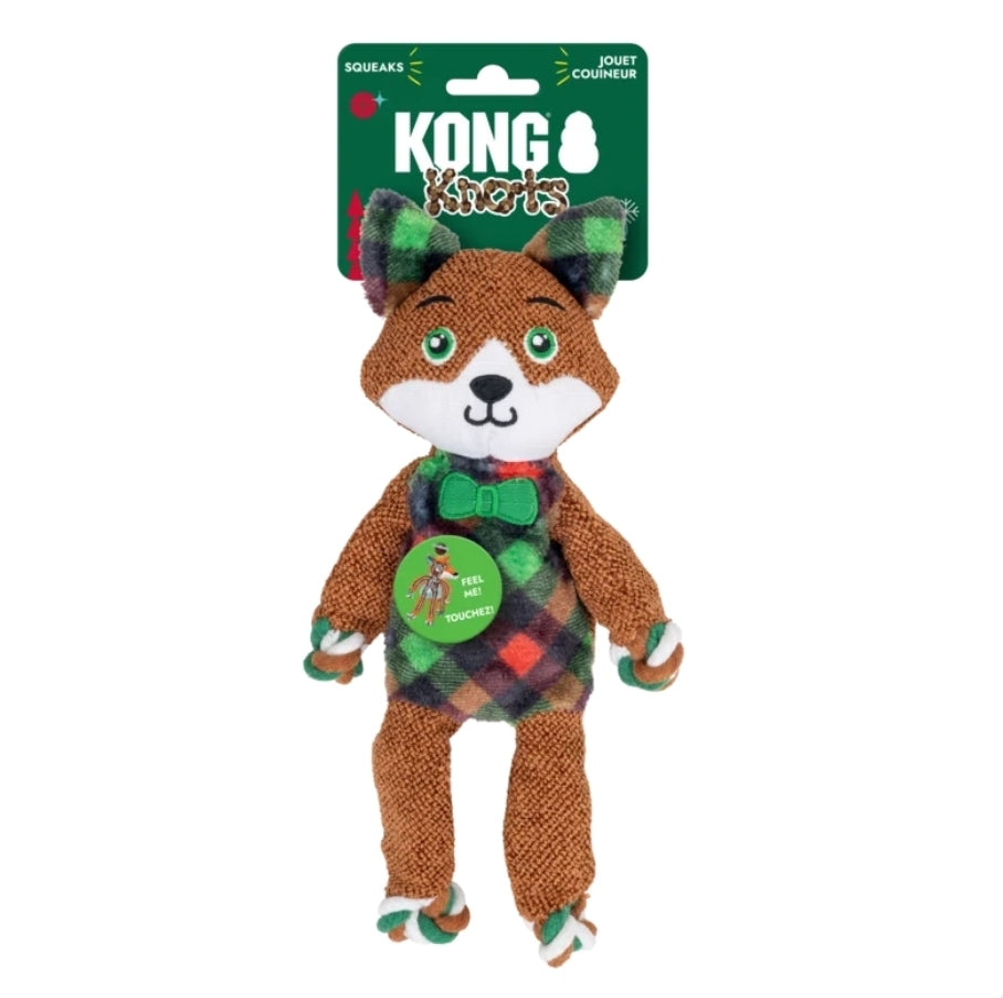 Kong Floppy Knots Dapper Fox Brown
