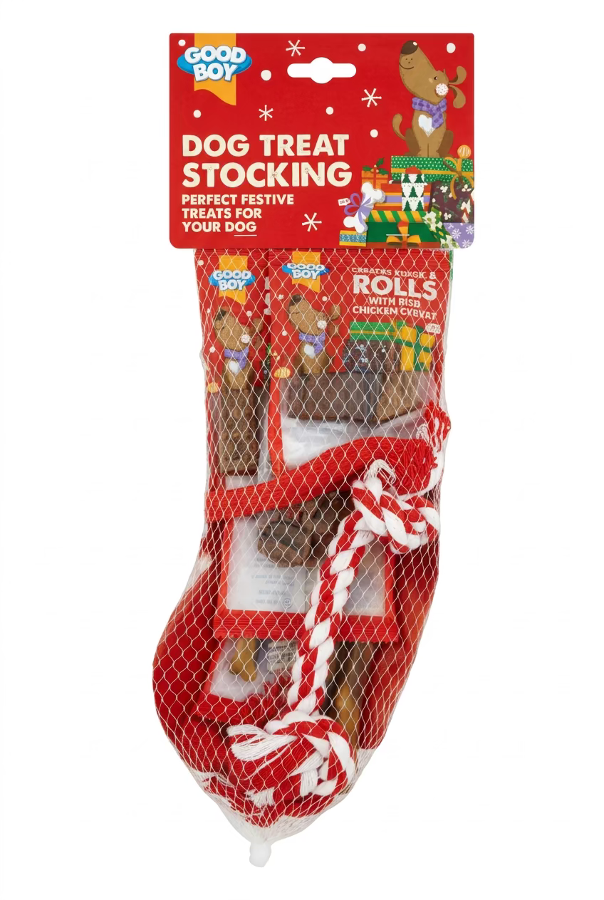 Good Boy Dog Treat Stocking