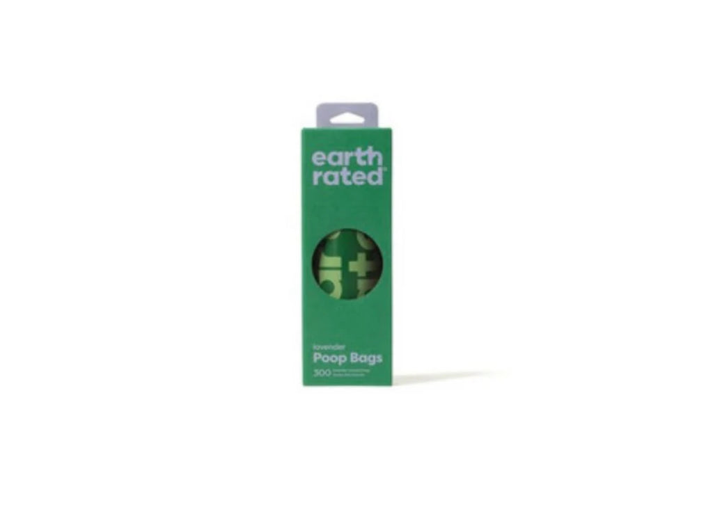 Earth Rated Poo Bags Lavender Scented 300 bags on a roll