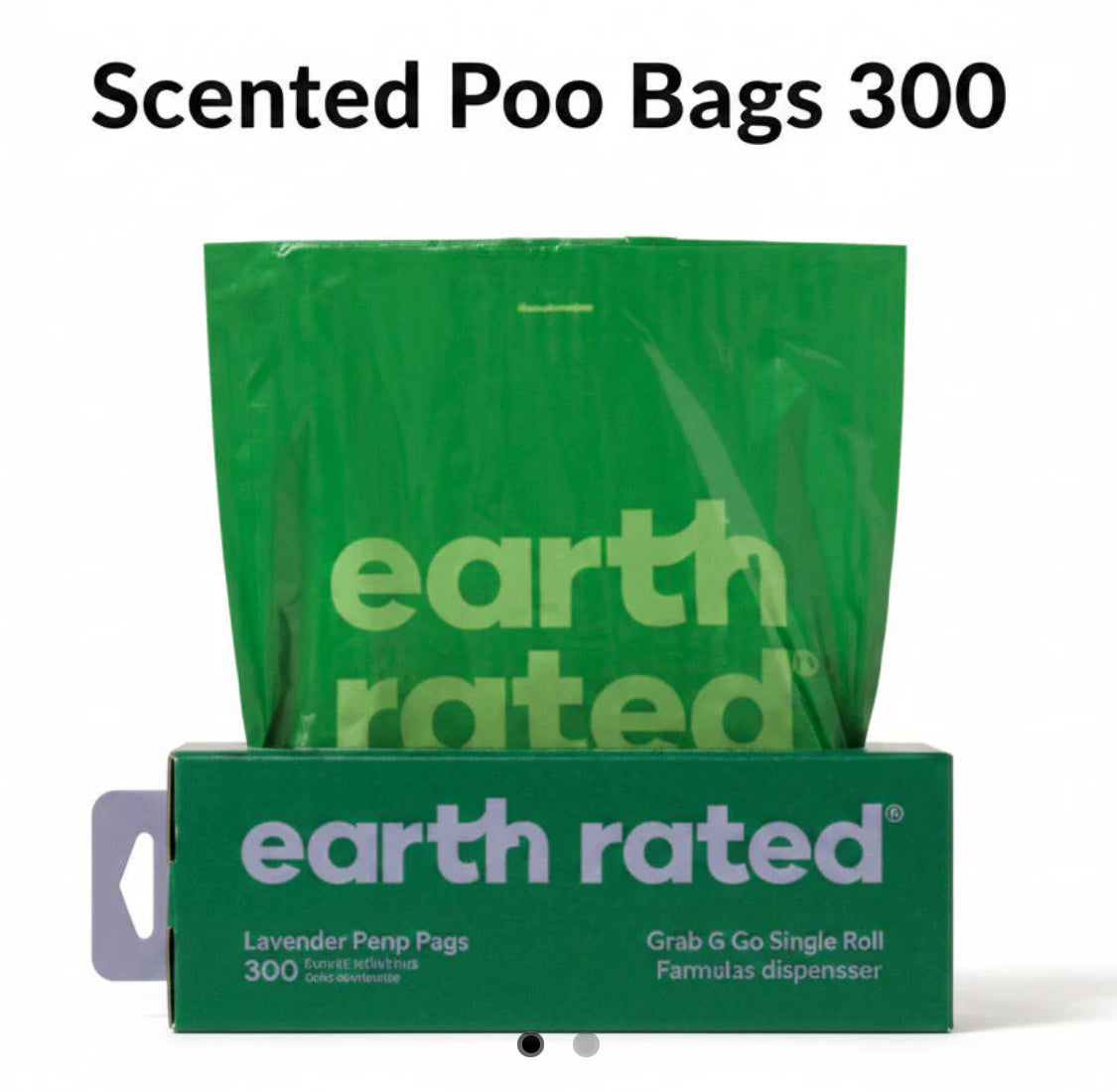 Earth Rated Poo Bags Lavender Scented 300 bags on a roll