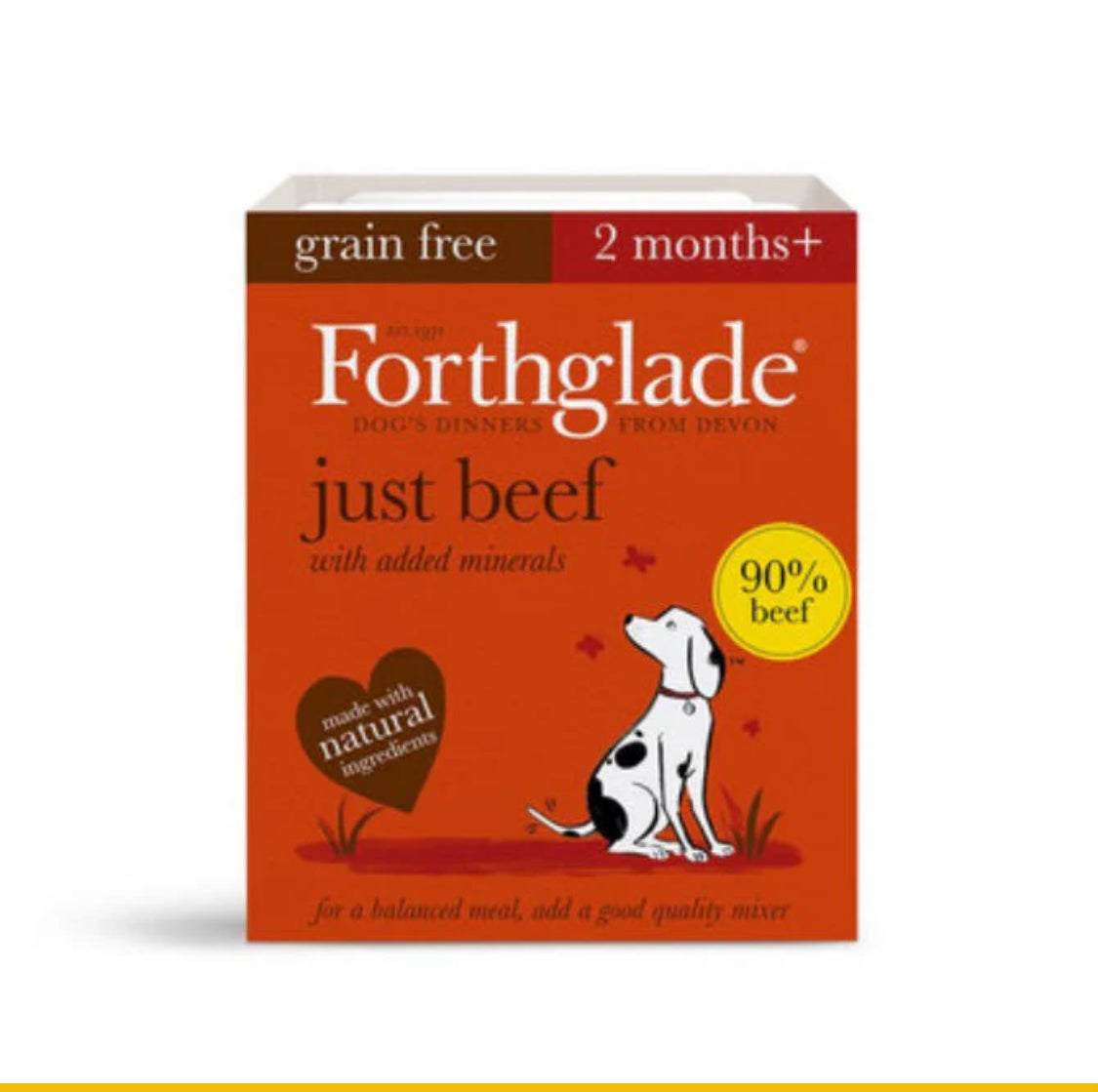 Forthglade just beef wet food 395g (2 months+)
