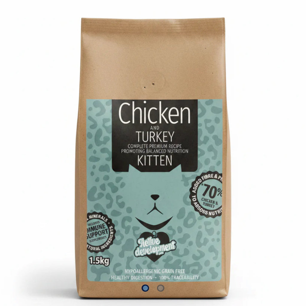 Naturesway grainfree 70% chicken and turkey kitten food 1.5kg