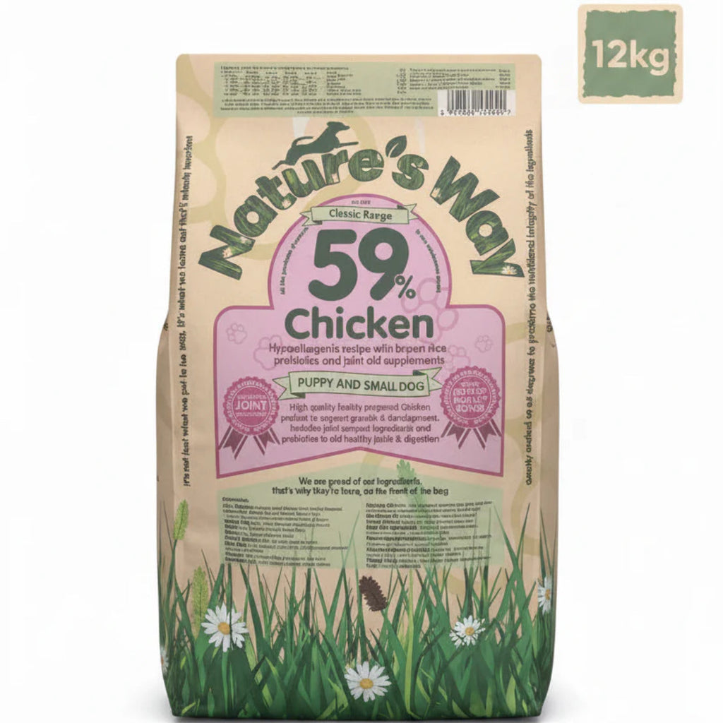 Naturesway Puppy and small dog recipe with 59% Chicken 12kg