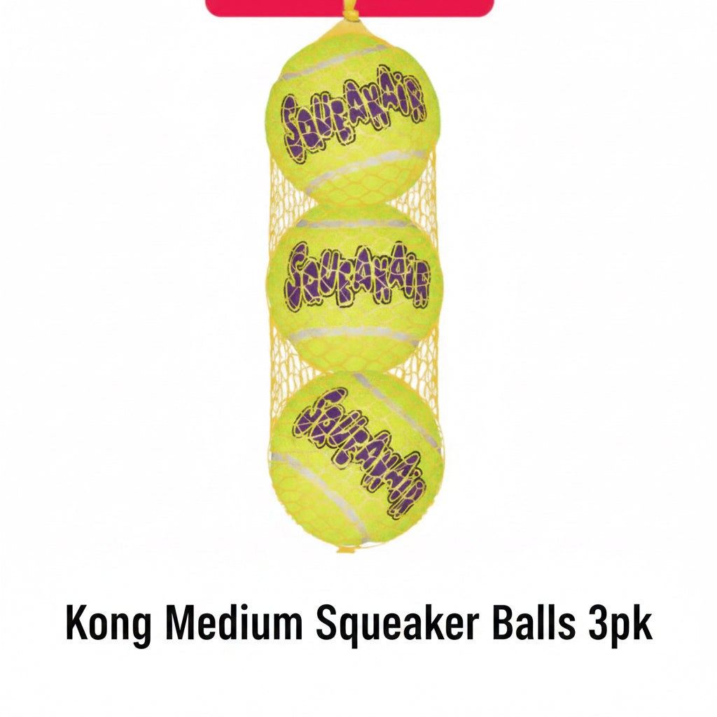KONG Air Squeaker Tennis Ball (3Pk) Medium