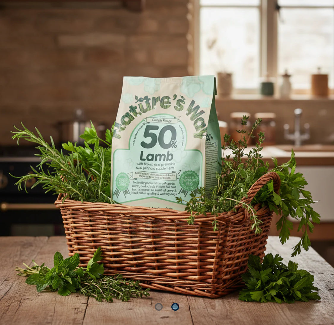 Naturesway lamb 50% and rice adult dog food 2kg