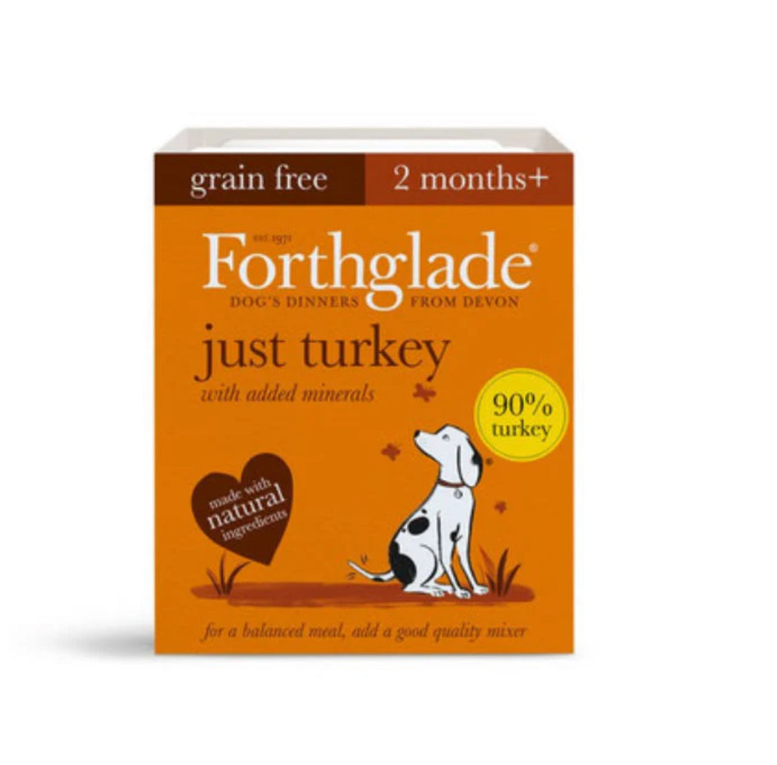 Forthglade just turkey wet dog food 395g (2 months+)