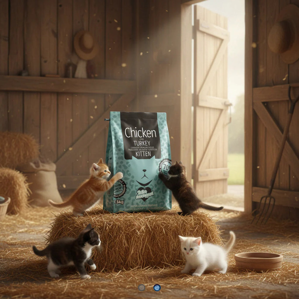Naturesway grainfree 70% chicken and turkey kitten food 1.5kg