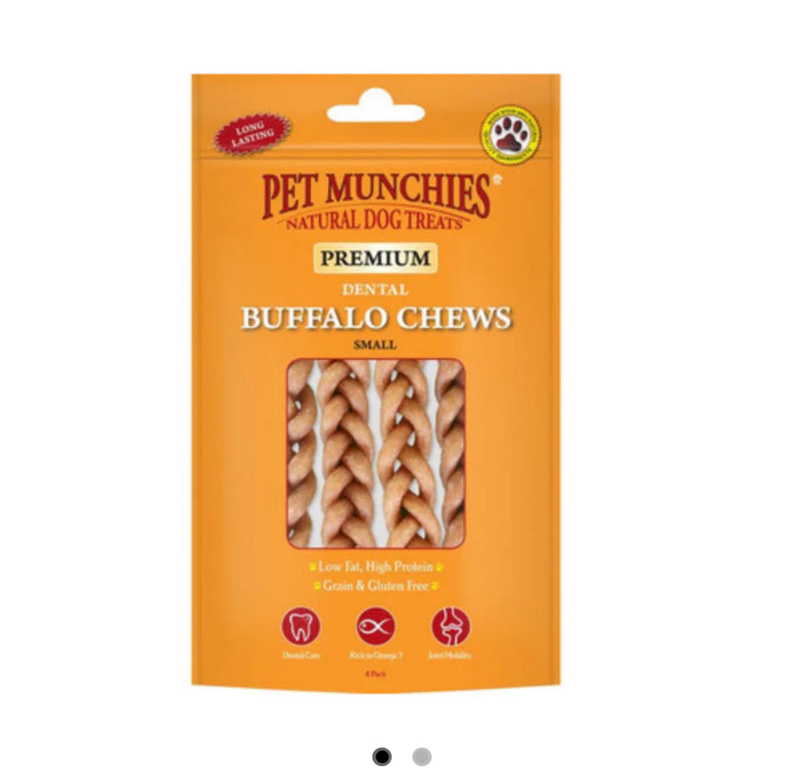 Pet Munchies Small Buffalo Dental Chews (4chews)
