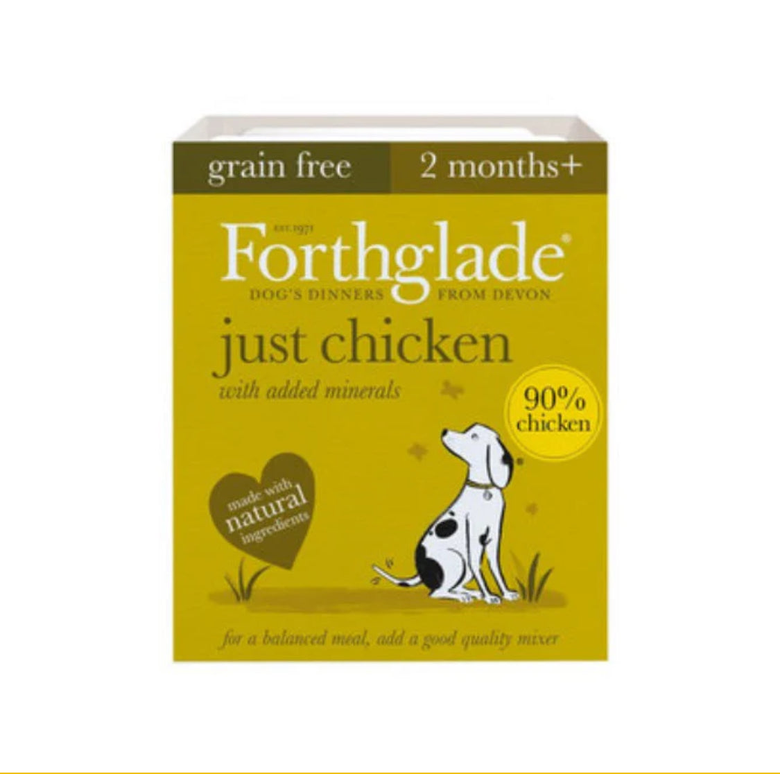 Forthglade just chicken wet food 395g (2 months+)
