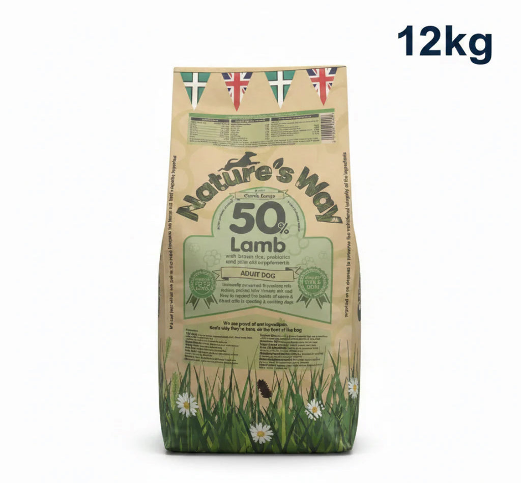 Naturesway lamb 50% and rice adult 12kg dog food