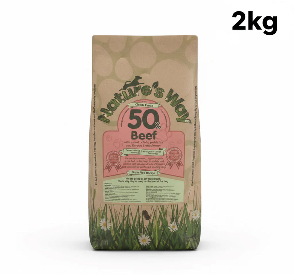 Naturesway beef 50% grainfree adult dog 2kg