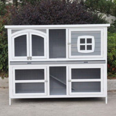 Harrisons Ravenglass Double Rabbit Hutch
Soft Grey
150x60x116cm