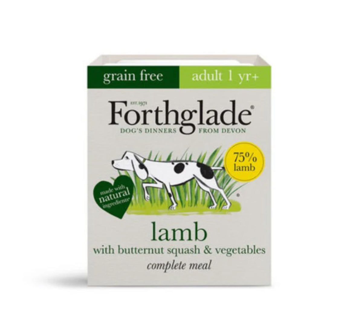 Forthglade lamb with butternut squash and vegetables adult dog wet food 395g
