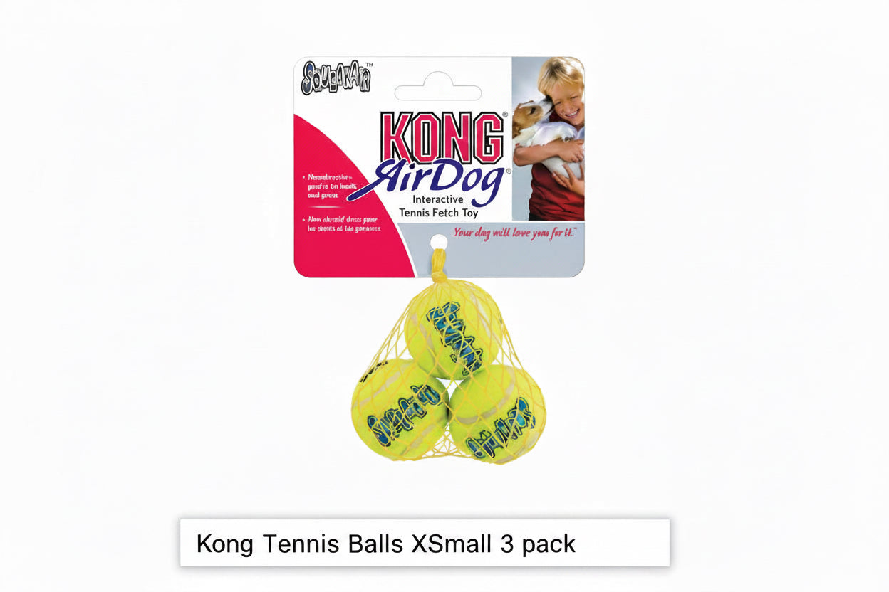 KONG Air Squeaker Tennis Ball (3Pk) Extra Small