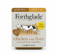 Forthglade adult chicken and liver adult wet food 395g