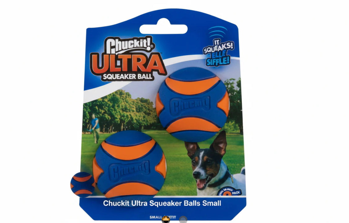 Chuckit! Ultra Squeaker Ball Small (2pack)