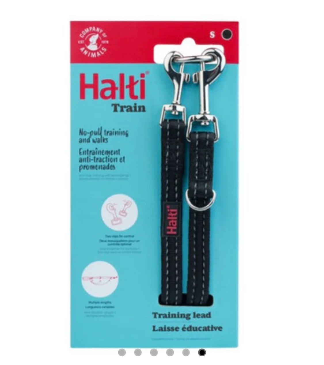 Halti Black Training Lead Small