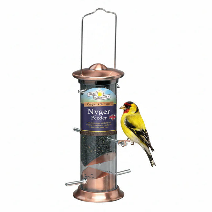 Harrisons Cast Copper Plated Nyger Feeder 20cm