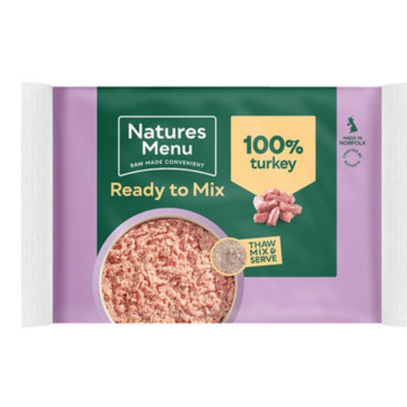 Natures Menu Frozen
Turkey Mince 400g