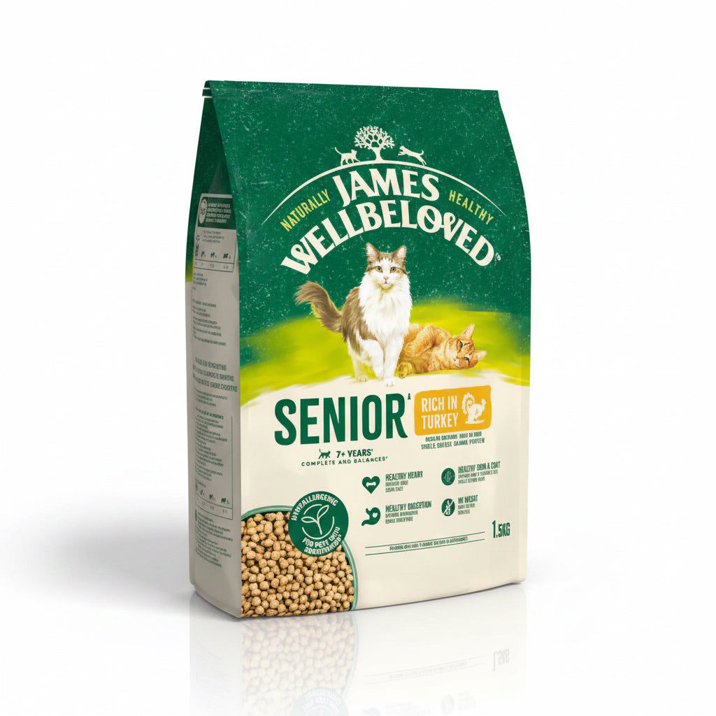 James wellbeloved senior cat turkey and rice 1.5kg