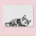 Black Cat Place Mat