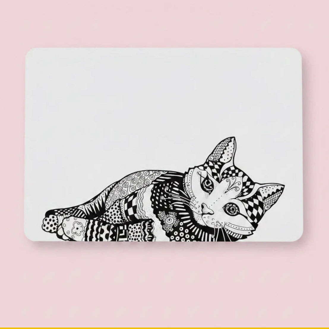 Black Cat Place Mat