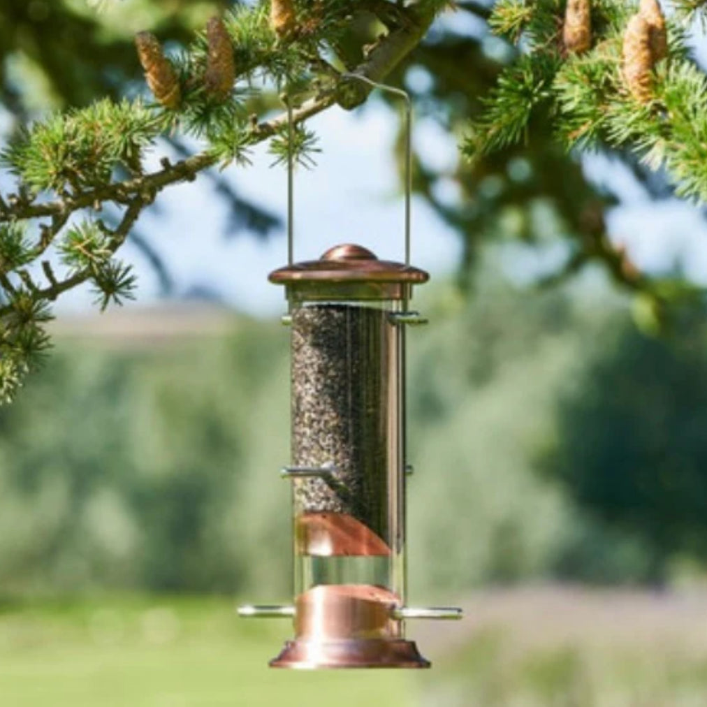 Harrisons Cast Copper Plated Nyger Feeder 20cm