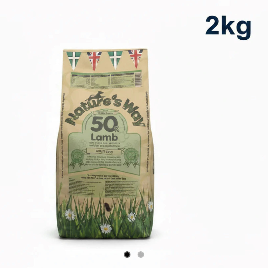 Naturesway lamb 50% and rice adult dog food 2kg