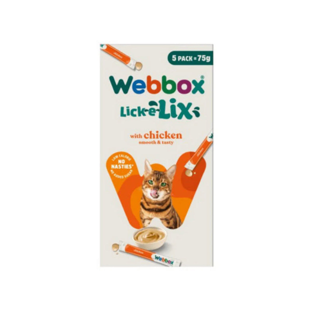 Webbox Cats Delight Lick E Lix Chicken 5 Pk