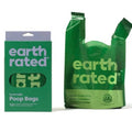 Earth rated lavender scented poo bags with handles.
