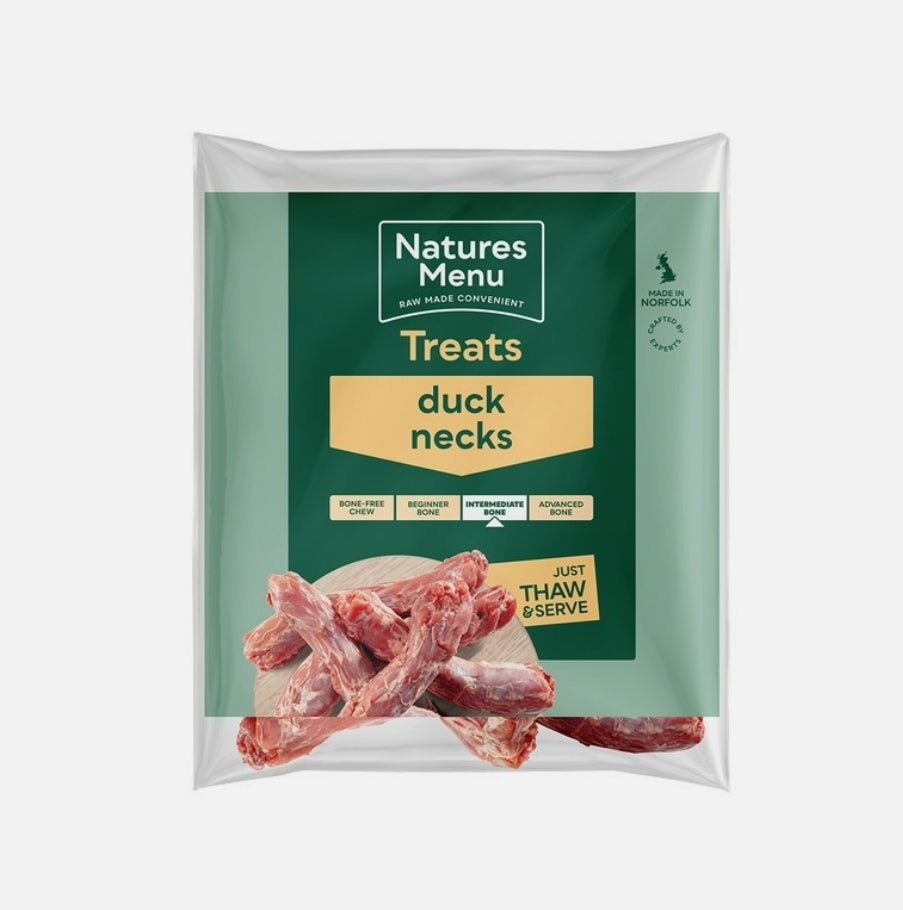 Natures Menu Frozen Raw Chews Duck Necks 7Pcs