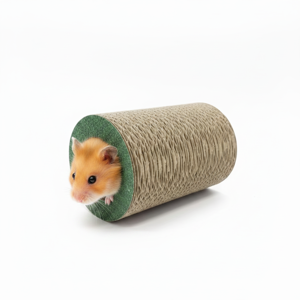 Corrugated Cardboard Hamster Tunnel