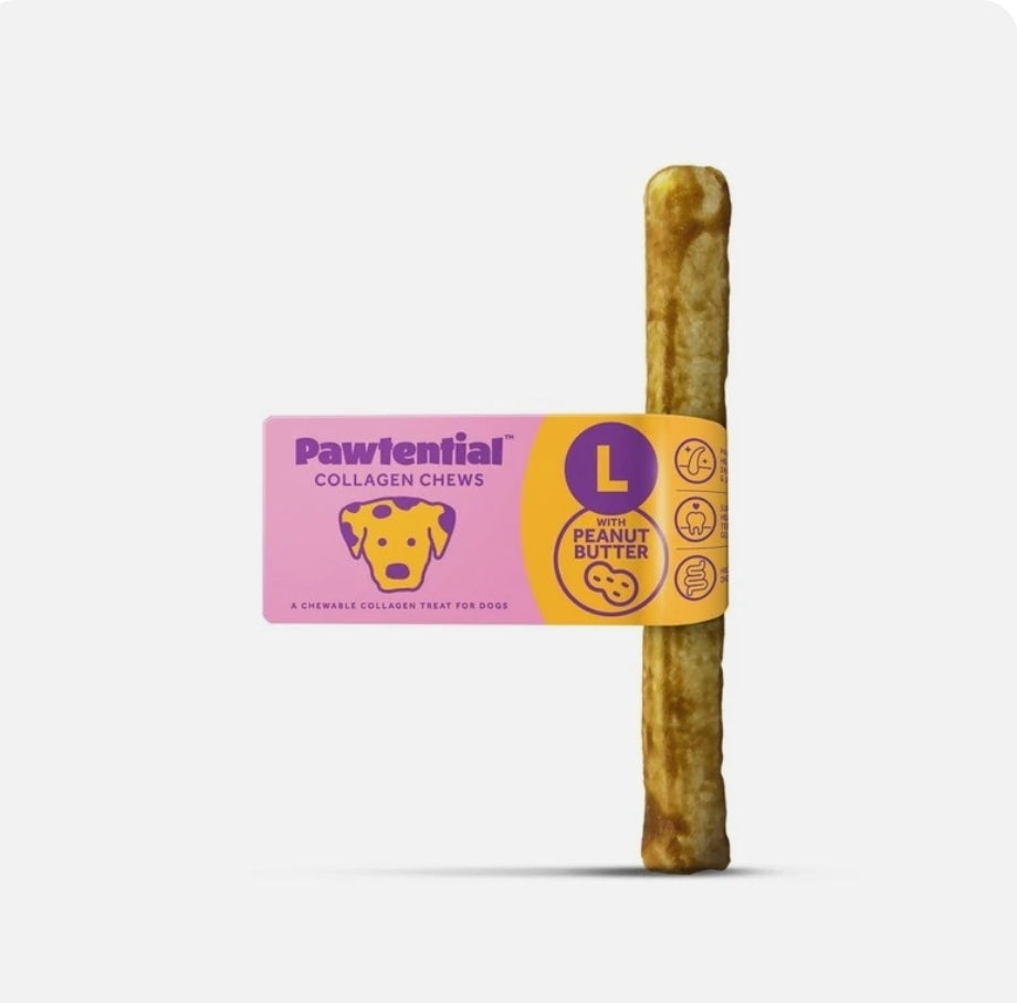 Pawtential Collagen Chew Peanut Flavour Large 110g
