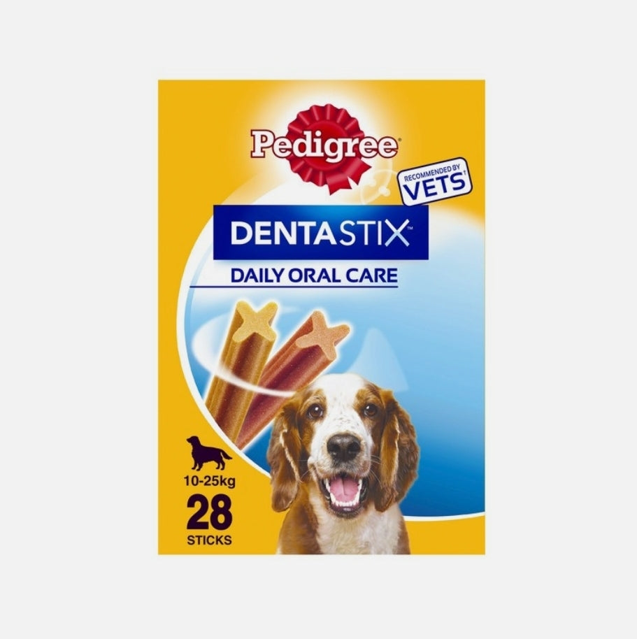 Pedigree Dentastix Fresh Daily Dental Chews Medium Dog 28 Sticks