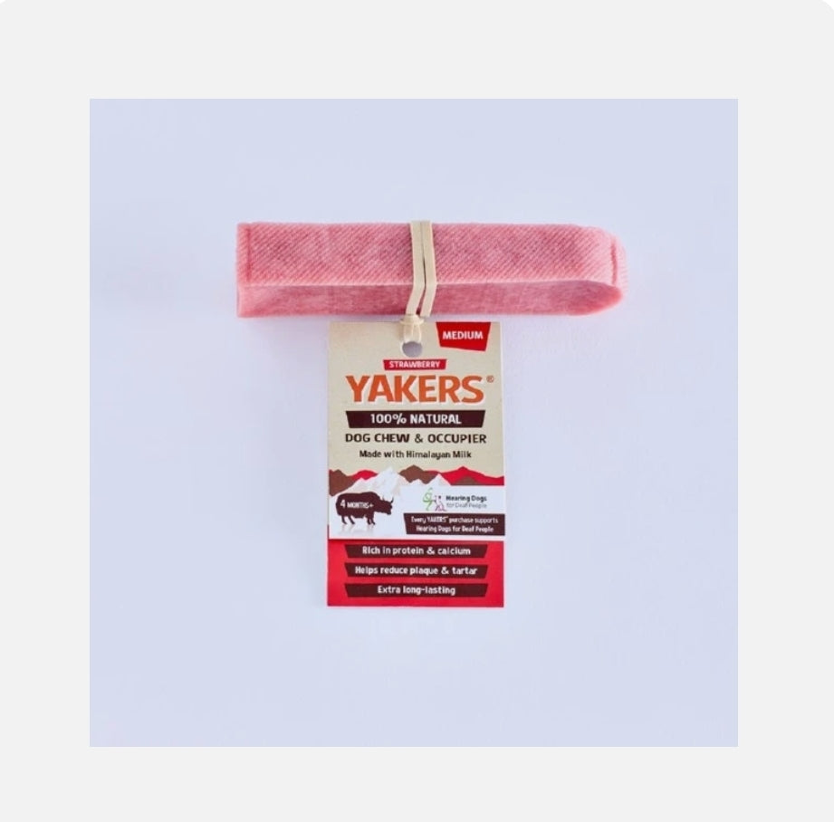 Yakers Strawberry Dog Chew